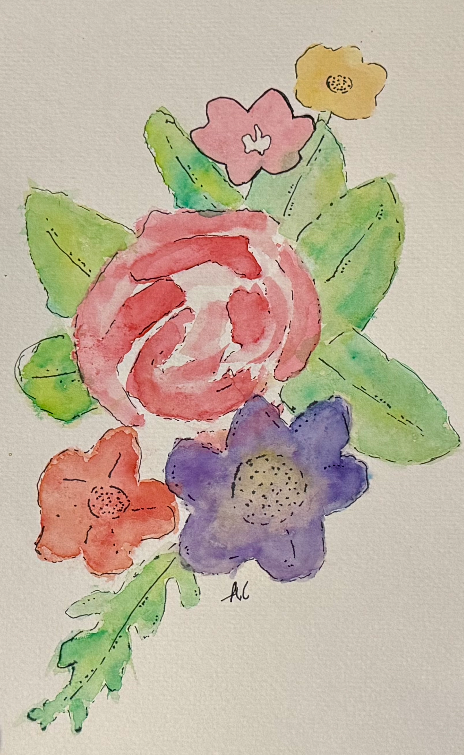 Watercolor flowers